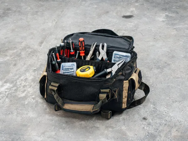 Tool bag ready for repair call